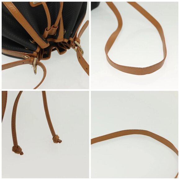 SAINT LAURENT Shoulder Bag PVC Canvas Black Gold Auth 141268 - Picture 16 of 16